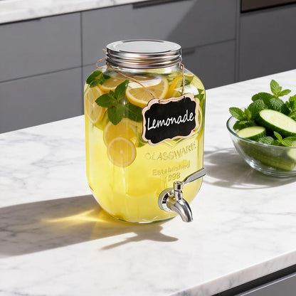 1 Gallon Glass Drink Dispensers - Image 6