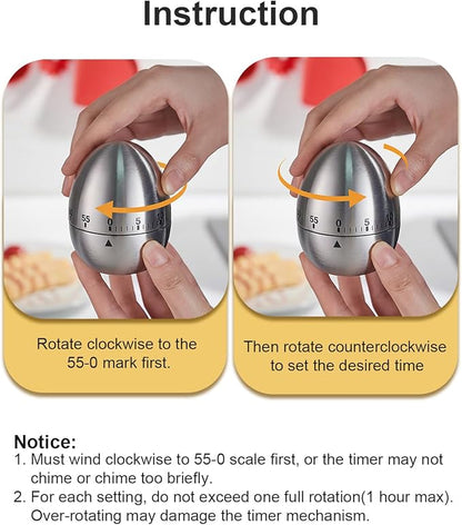 Kitchen Timer for Cooking, 60 Minutes Mechanical Timer - Image 7