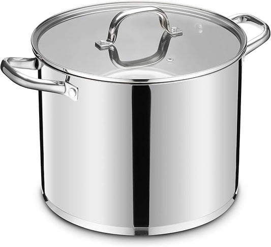 Stainless Steel Large Stock Pot, LIANYU 24 QT Heavy Duty Stockpot by LIANYU