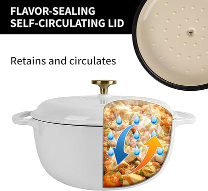Premium Enameled Cast Iron Dutch Oven - Image 4