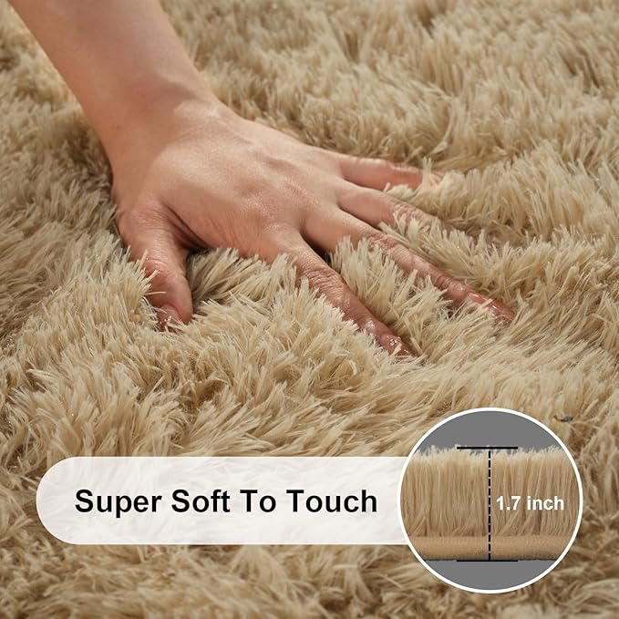 6x9 Area Rugs for Living Room, Large Fluffy Rugs for Bedroom, Fuzzy Shag Soft - Image 2