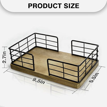 Kordory Wooden Guest Towel Holder Tray - Image 2