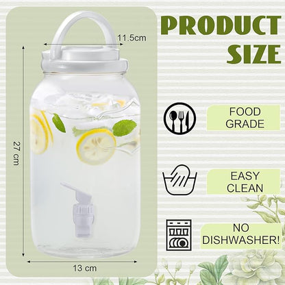 Havawish 2 Pcs 1 Gallon Plastic Beverage Dispenser - Image 3