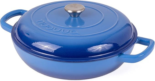 Shallow Cast Iron Casserole by Nuovva