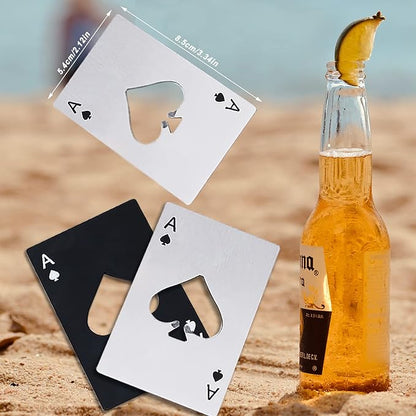 Ace Of Spades Bottle Opener Credit Card Size Pocker Cap Opener Portable - Image 2