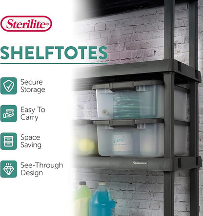 Sterilite 6-Pack ShelfTote, 25 Quart, and Office - Image 4