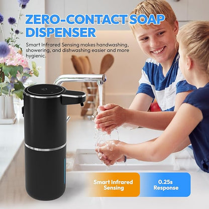 2 Pack Automatic Soap Dispenser Touchless, Liquid Hand Soap Dispenser 12.8oz - Image 3