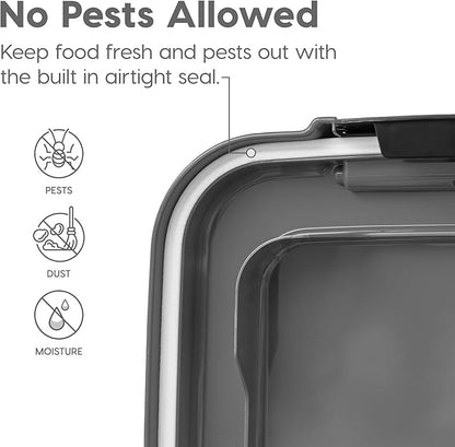 IRIS USA 30 lbs & 11 lbs Combo Airtight Dog Food Storage Container, Stackable - Image 6
