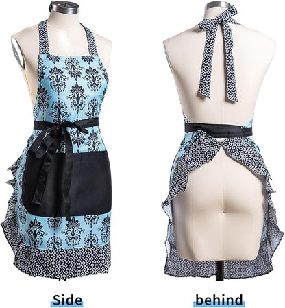 Lovely Flower Pattern Retro Aprons - Image 2