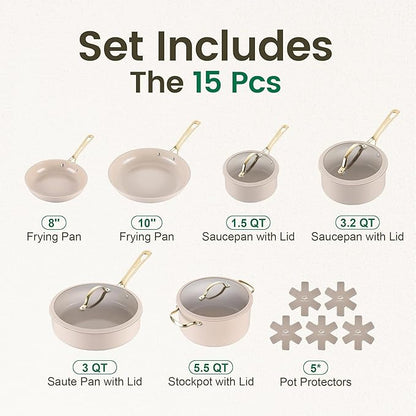Chef Power Ceramic Cookware Sets, Cookware Set - Image 2