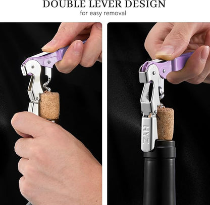 HYZ 2-Pack Wine Opener Waiter Corkscrew, Professional Wine Key - Image 4