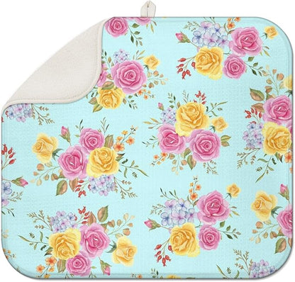Dish Drying Mat Drainer Pads by Kuyig+Home
