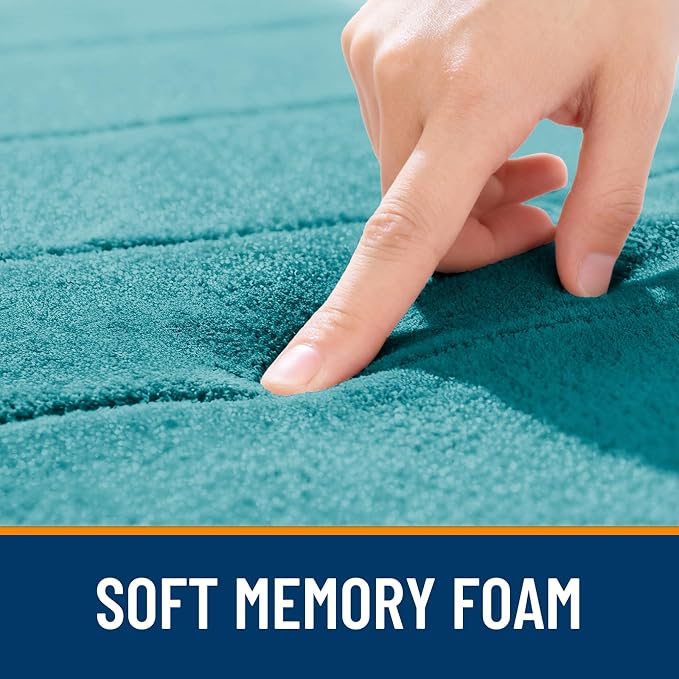 OLANLY Memory Foam Bath Mat 40x32, Super Soft Absorbent Bathroom Rugs, Quick Dry - Image 5