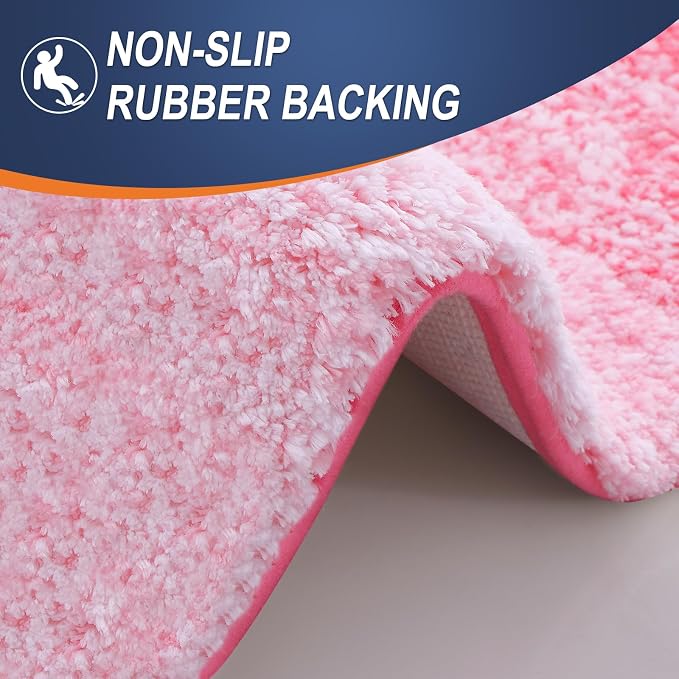 OLANLY Bathroom Runner Rugs Mat 59x24, Extra Soft Absorbent Microfiber Bath Rugs - Image 4