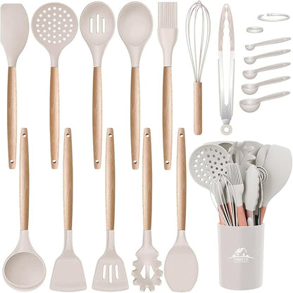 MIBOTE Silicone Cooking Kitchen Utensils Set by MIBOTE