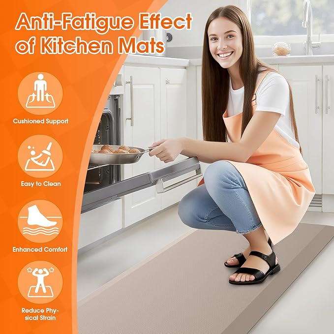 TranquilRelax Extra Large Kitchen Mat Rug, 17.3''x39'' | Non-Slip Bottom - Image 6