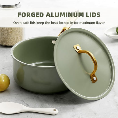 VONIKI Ceramic Cookware Set - Image 5