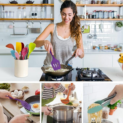 KAY RUK Kitchen Silicone Utensil Set, Food Grade Safety Silicone Utensils - Image 4