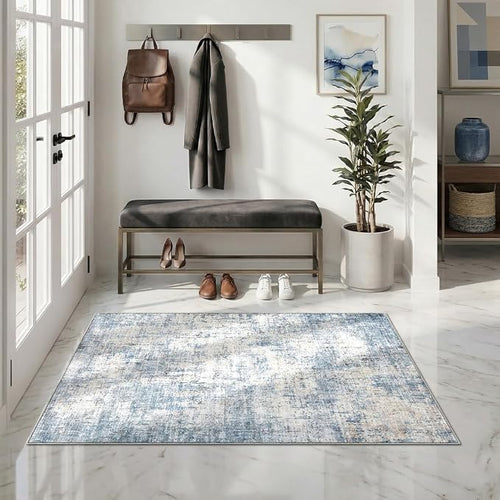 3x5 Area Rugs Washable Living Room Rug-No Slip Soft Carpets Modern Abstract - Image 2