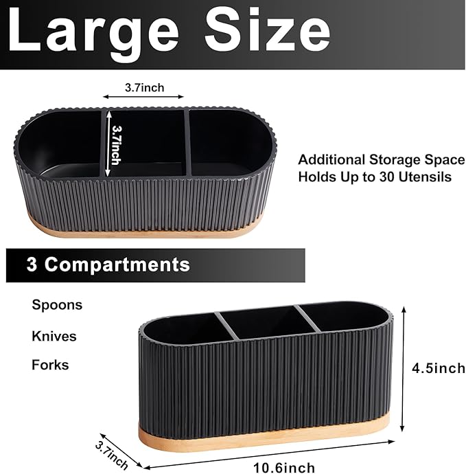 Countertop Silverware Holder, Cutlery Caddy - Image 2