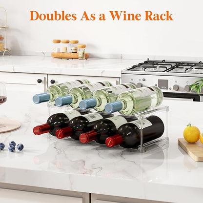 Lifewit Stackable Bottle Storage Organizer, Large Slot Water Bottle Tumbler Cup - Image 9