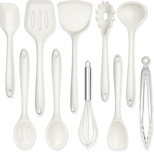 TeamFar Kitchen Cooking Utensils, 446°F Heat Resistant Kitchen Gadgets Tools by TeamFar