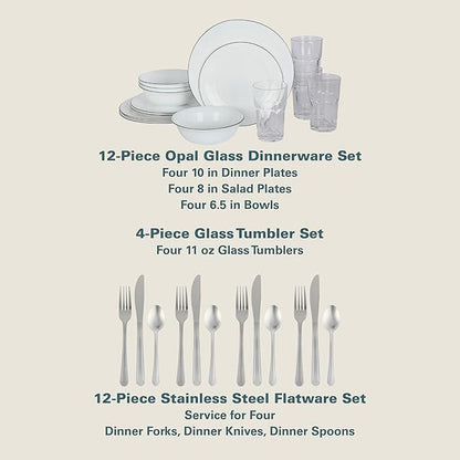 Gibson Home 74 Piece Kitchen in a Box Pots and Pans Cookware, Plates and Bowls - Image 5