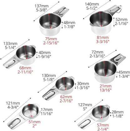 QWORK Stainless Steel Measuring Cups - Image 7