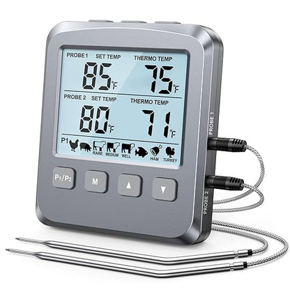 Dual Probe Meat Thermometer Digital by Vuwwey