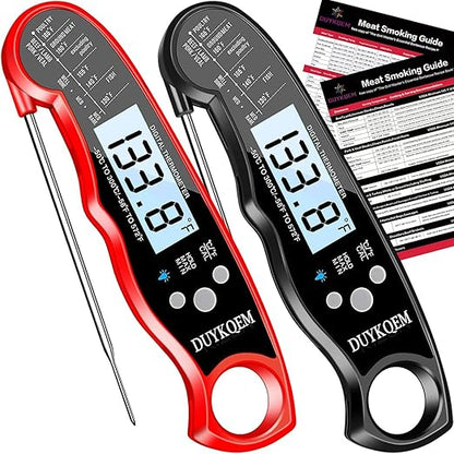 Instant Read Digital Meat Thermometer Waterproof Kitchen Cooking Food by DUYKQEM