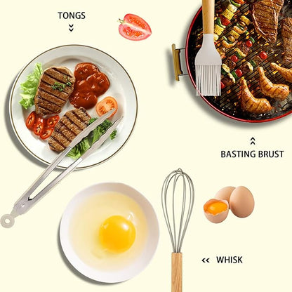 MIBOTE Silicone Cooking Kitchen Utensils Set - Image 4
