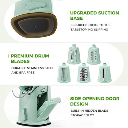 7 IN 1 Upgraded Rotary Cheese Grater - Image 6