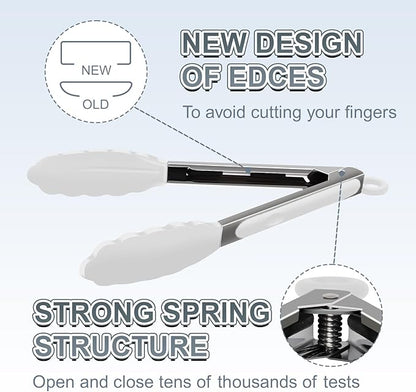 Premium Stainless Steel Heat Resistant Kitchen Tongs - Image 4
