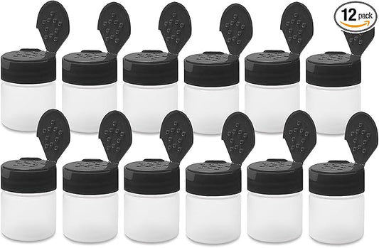 ljdeals 1 oz Plastic Spice Jars by ljdeals