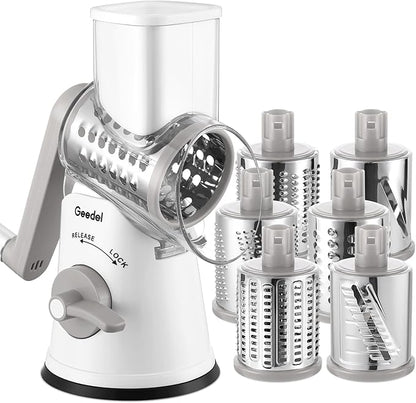 Geedel Rotary Cheese Grater Vegetable Shredder by Geedel