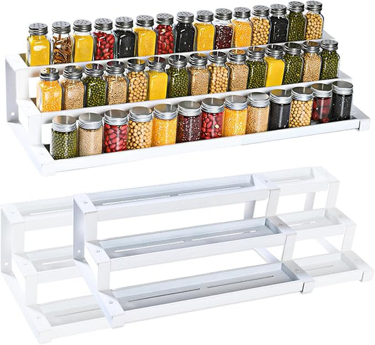 3-Tier Spice Rack Organizer for Kitchen Cabinet or Pantry, Seasoning Organizer by GOENDR