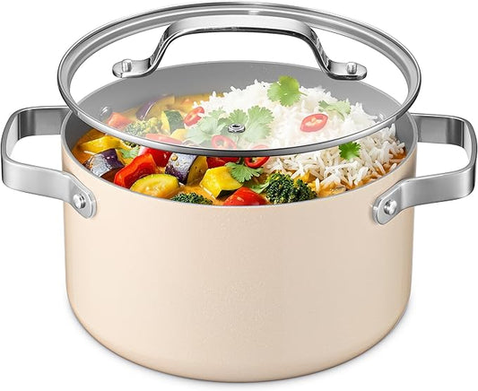 Bakken 5 Quart Ceramic Coated Stock Pot by BAKK%C3%8BNMASTER