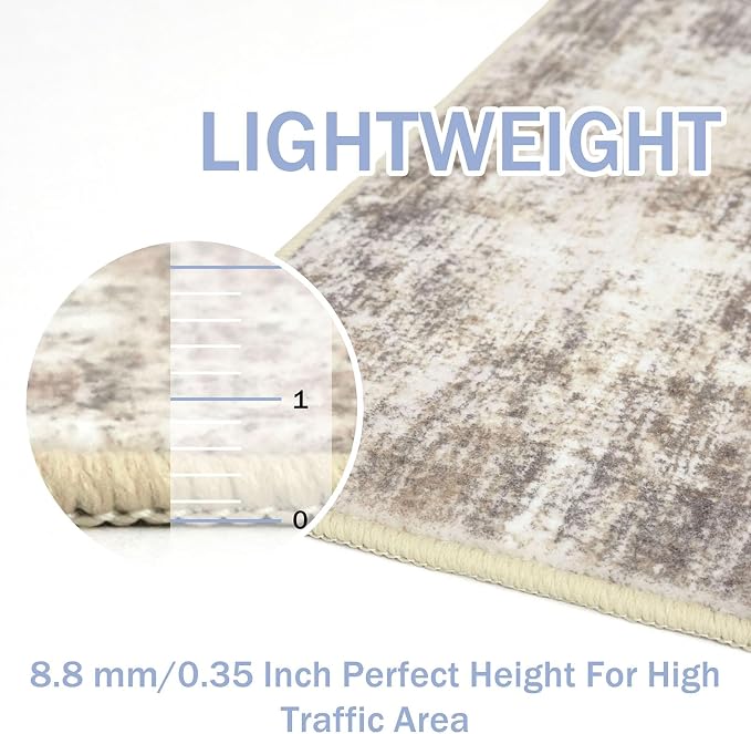 IOHOUZE Abstract Runner Rug 3x7 Ft Washable Runners - Image 5
