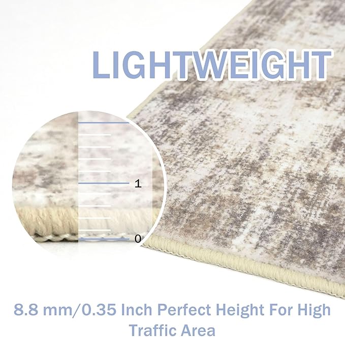IOHOUZE Abstract Area Rug 3x4 Ft Washable Rugs - Image 5