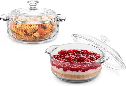 Libbey Baker's Basics 2 Piece Glass Dishes by Libbey