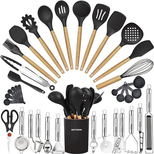 Cooking Utensils Set- 35 PCs Kitchen Utensils by BESTZMWK