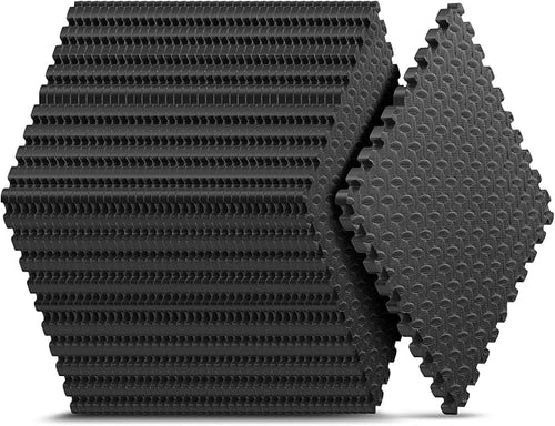 32 Pack Home Gym Mat, Puzzle Exercise Mat, EVA Interlocking Foam Floor Tiles by NazhuraGoodCompanionAtHome
