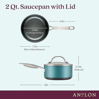 Anolon Achieve Hard Anodized Nonstick Sauce Pan - Image 2