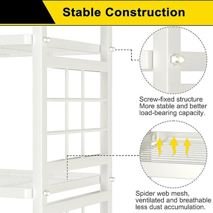 GIOTORENT 6-Wire Standing Storage Shelves, Metal Shelving Unit Pantry Rack - Image 5
