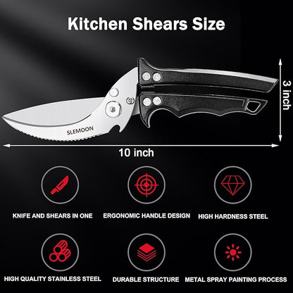 Heavy Duty Poultry Shears Meat Cutting Dishwasher Safe and Food Stainless - Image 4