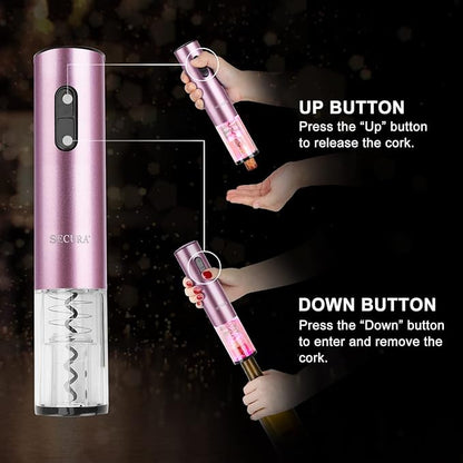 Secura Electric Wine Opener, Automatic Electric Wine Bottle Corkscrew Opener - Image 5