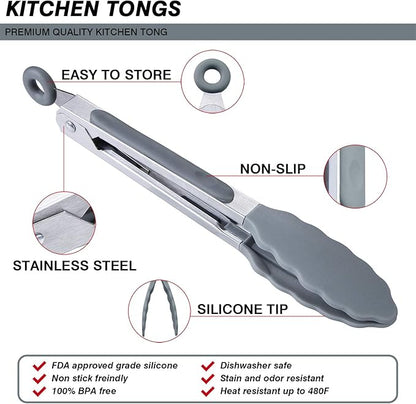 MSY BIGSUNNY Kitchen Food Tongs - Image 4