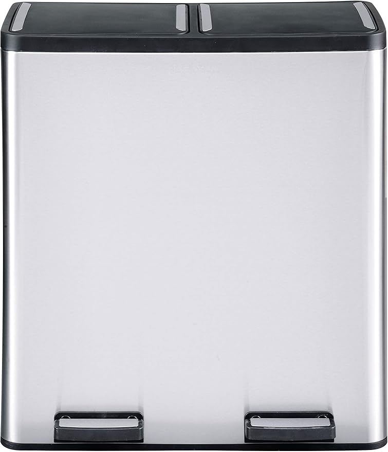 Step N' Sort The 18.5 Gallon Extra Large Capacity, Dual Trash and Recycling Bin - Image 7