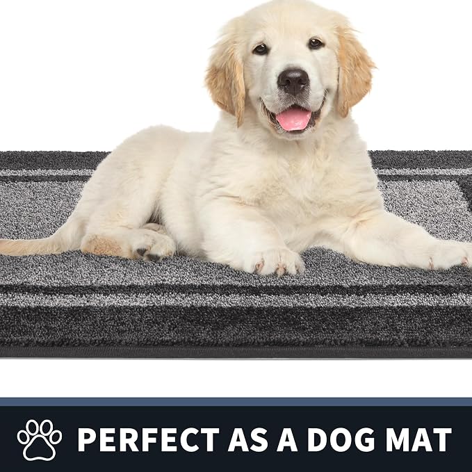 PURRUGS Dirt Trapping Door Mat 24" x 36", Non-Slip Machine Washable Entryway Rug - Image 6