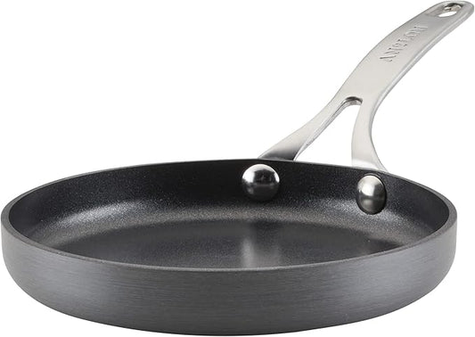 Anolon Hard Anodized Nonstick Mini Skillet/Frying/Egg Pan, Stainless Steel by Anolon